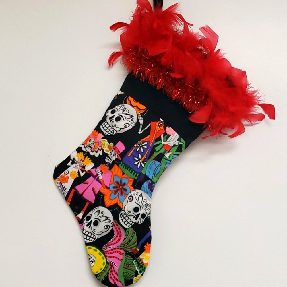 Day Of The Dead Christmas Stocking